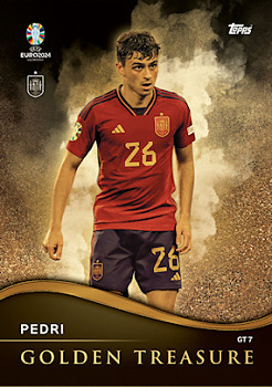 Pedri Spain Topps Match Attax EURO 2024 Golden Treasure #GT7
